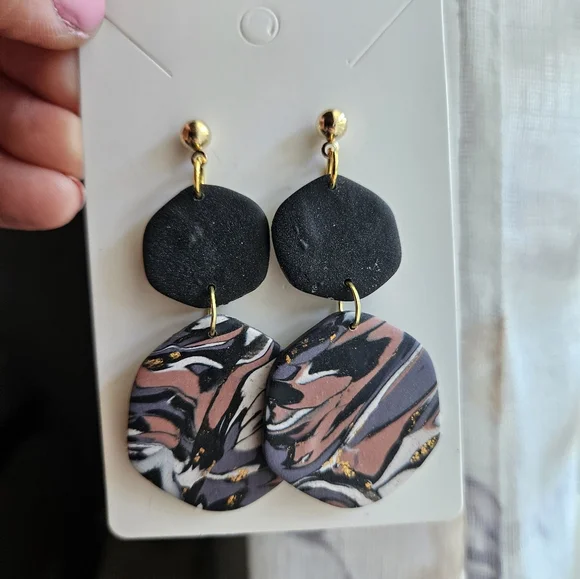 Handmade Polymer Clay Earrings - Picture 4 of 4